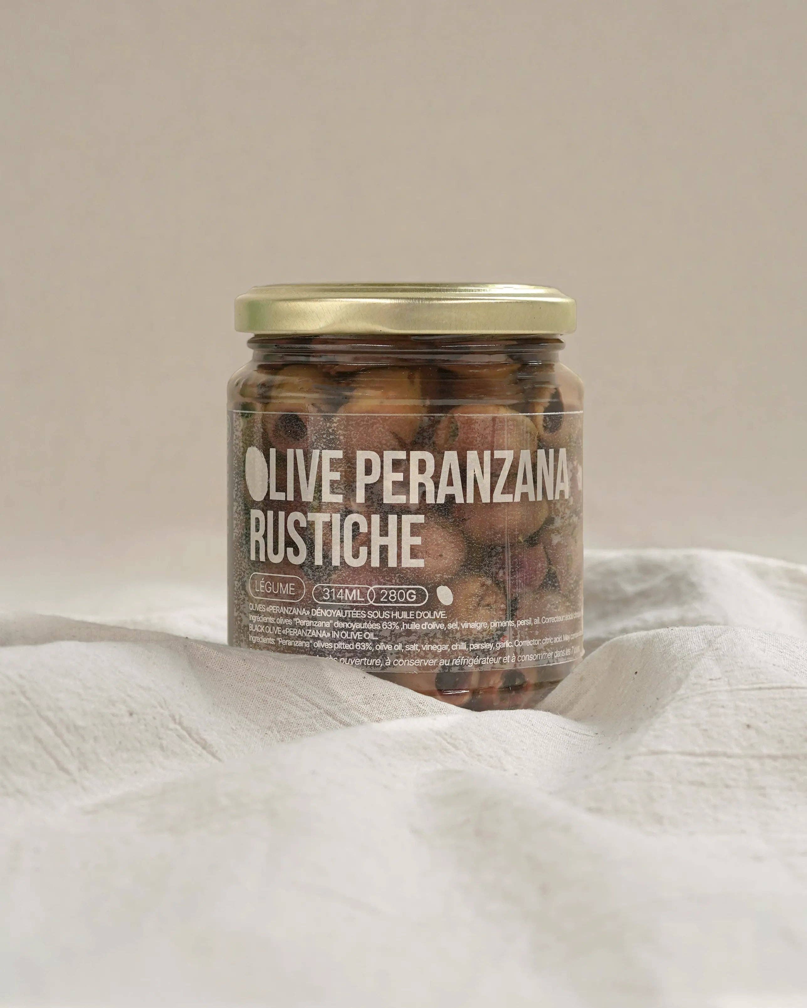 OLIO DI SERRA - Wholesale Olives - Pitted Rustic Peranzana Olives - Pitted "Rustic" Peranzana Olives in Olive Oil (280g)4