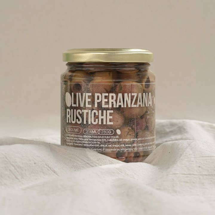 OLIO DI SERRA - Wholesale Olives - Pitted Rustic Peranzana Olives - Pitted "Rustic" Peranzana Olives in Olive Oil (280g)4