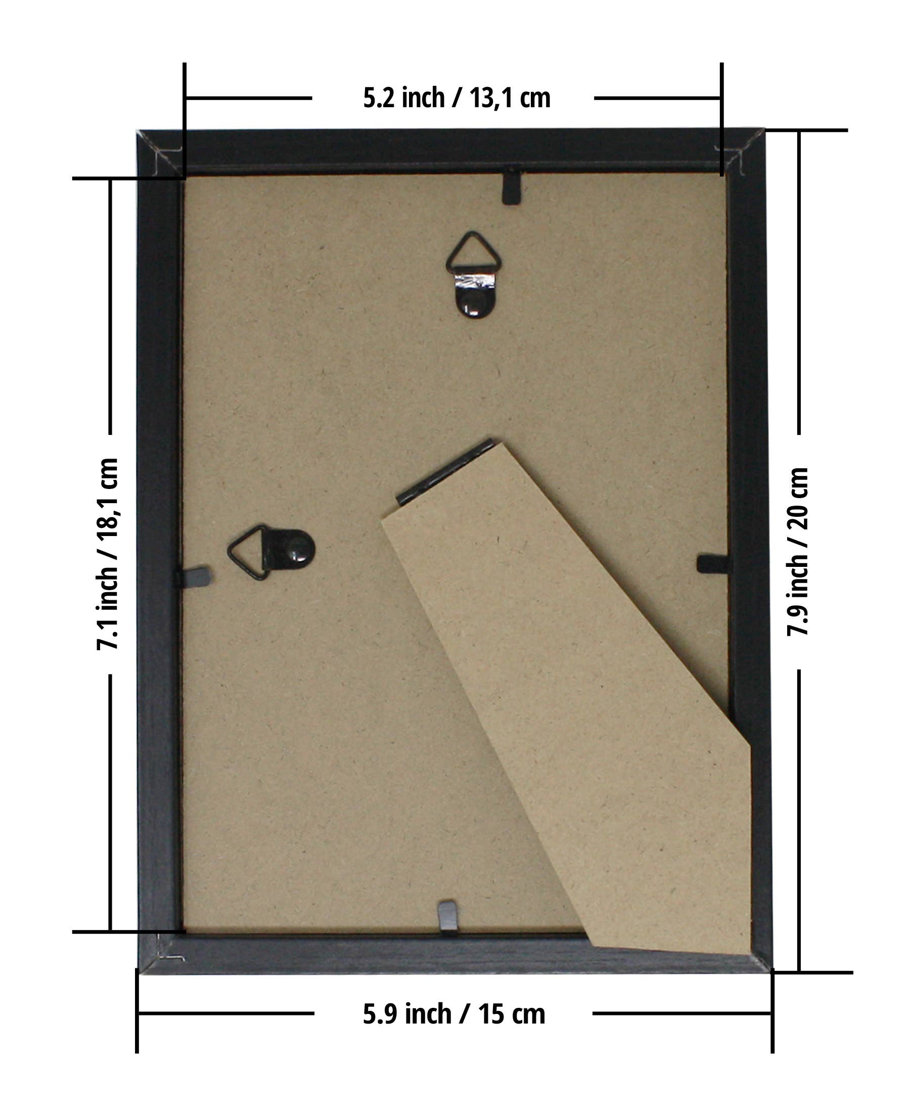 Close Up GmbH - Wholesale Picture Frame - Photo frame set 13 x 18 cm black, 12 pieces3