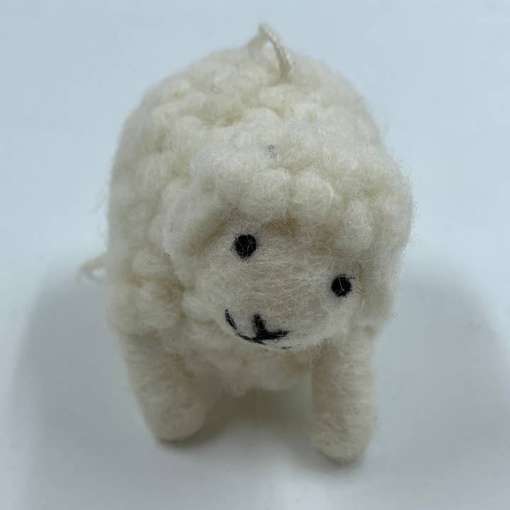 Funky Yak Ltd – wholesale Ornament – Felt Sheep Decoration/Ornaments1