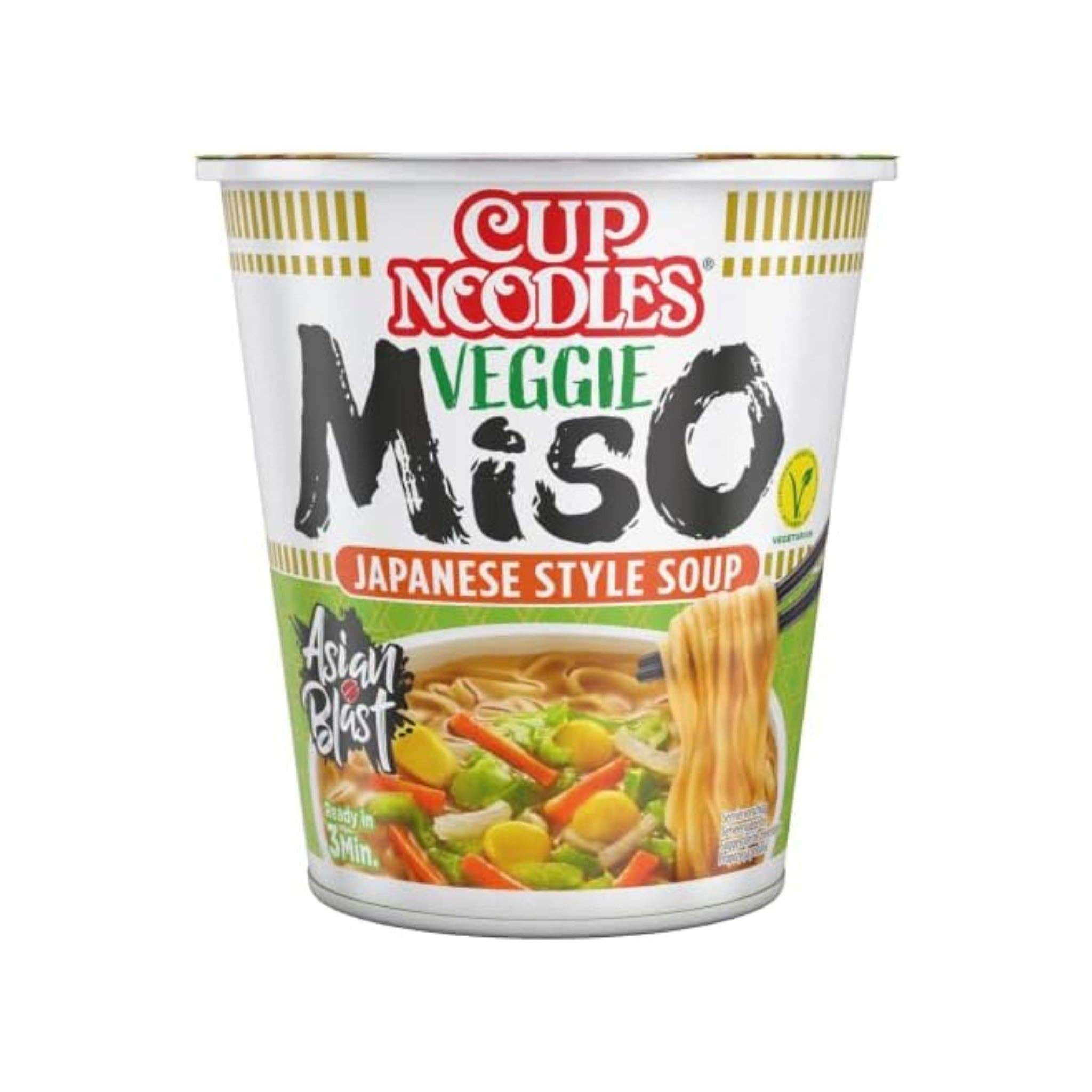 utoppa GmbH - Wholesale Ramen - Nissin Instant noedels cup veggie miso 67 g0