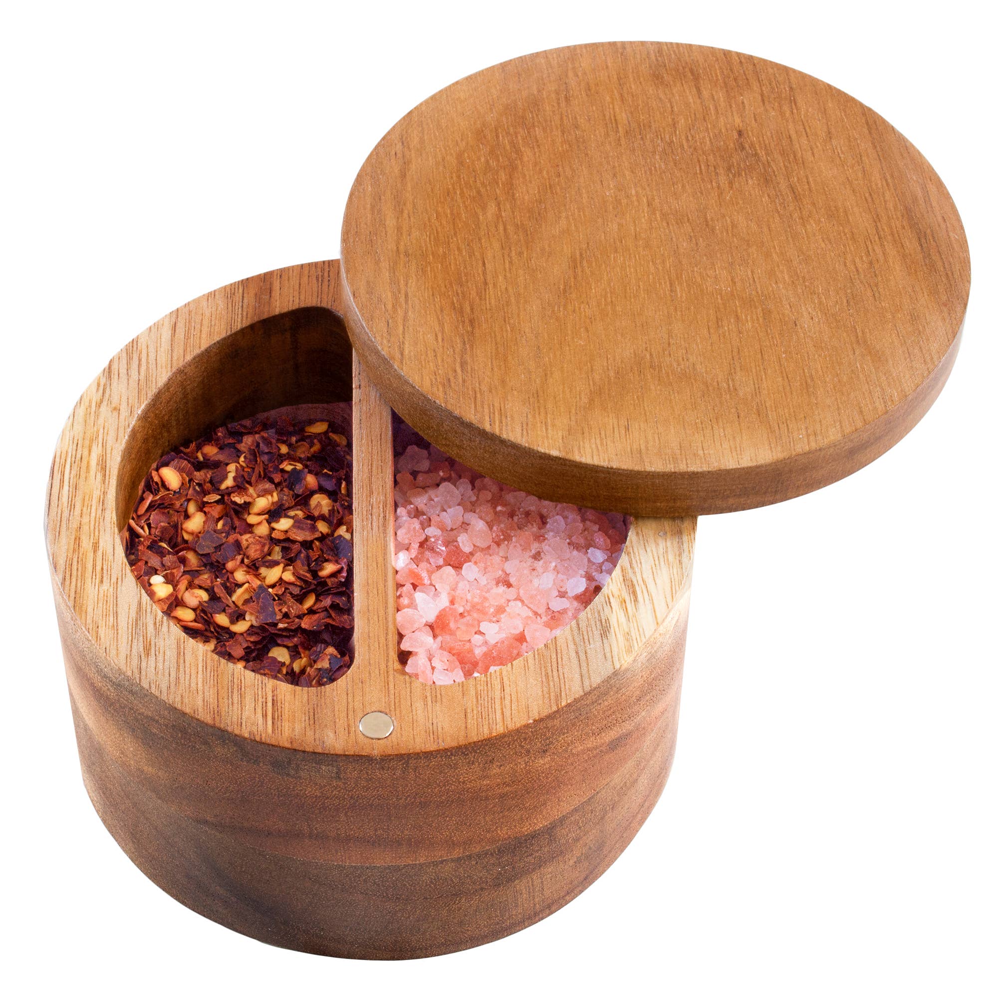 Totally Bamboo - Wholesale Food Storage Container - Rock & Branch® Acacia Duet Salt Cellar1