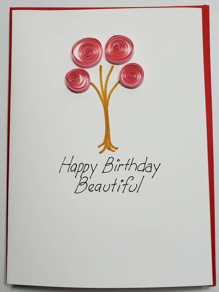 Curly Q Quill Birthday #1076 for wholesale by Lydia's Land