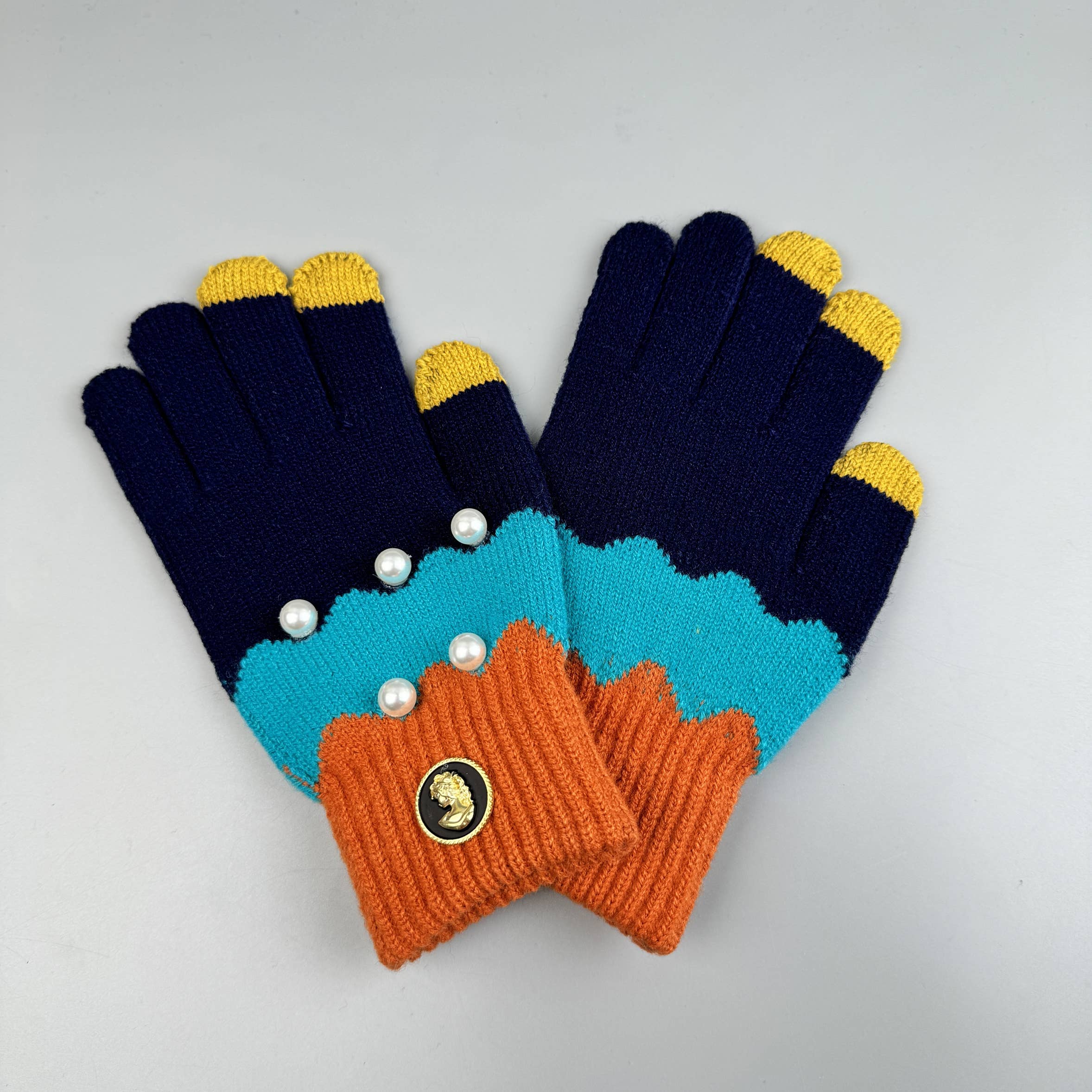 Ole – Großhandel Handschuhe – Damen – Passende Touchscreen-Handschuhe in Perlmuttfarben 9