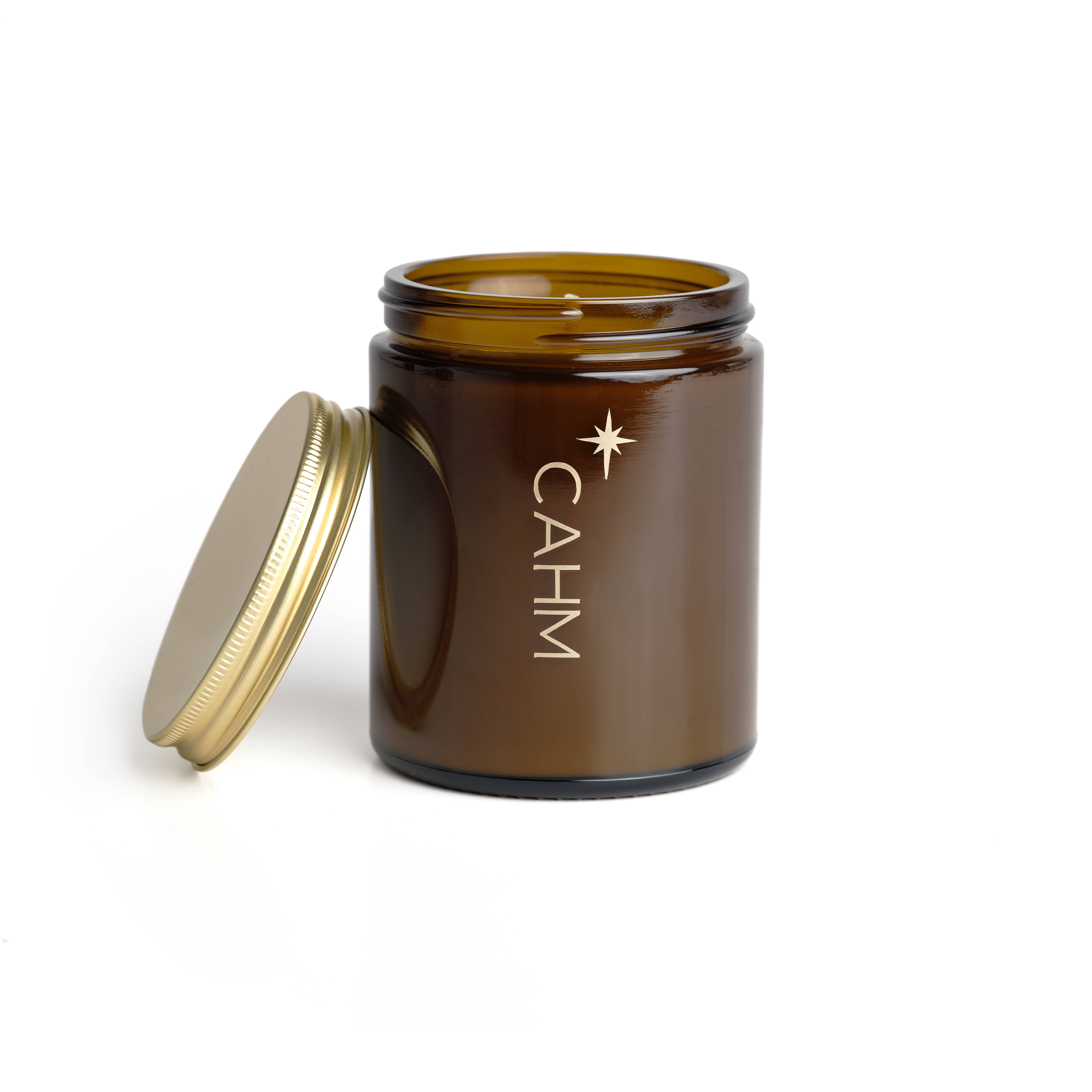 CAHM - Wholesale Jar/Filled Candle - Spiced Orange Amber Jar Candle | Christmas Candles