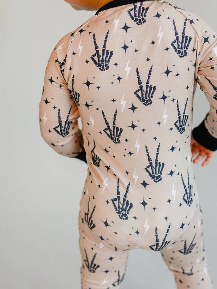 Lucky Panda Kids - Wholesale Jumpsuit - Baby - Bamboo Baby Clothing Zip Romper | Spooky Vibes