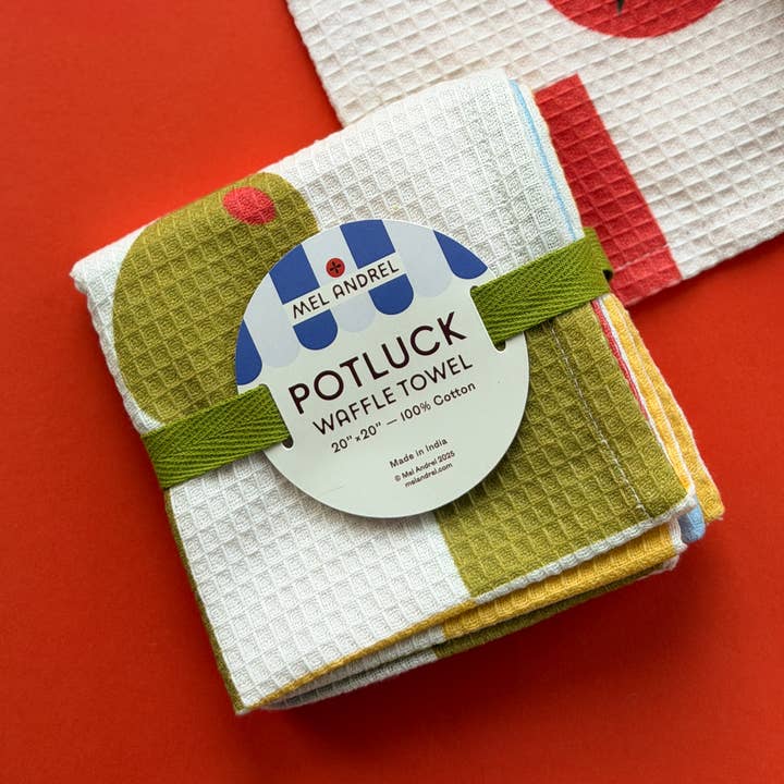 Waffle Tea Towel - Potluck for wholesale by Mel Andrel