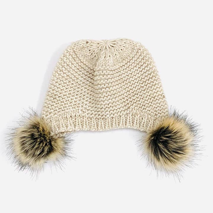 MILANO AMOUR - Wholesale Beanie - Women's - WINTER HAT CAPPELLO CUFFIA DOUBLE PON-PON4