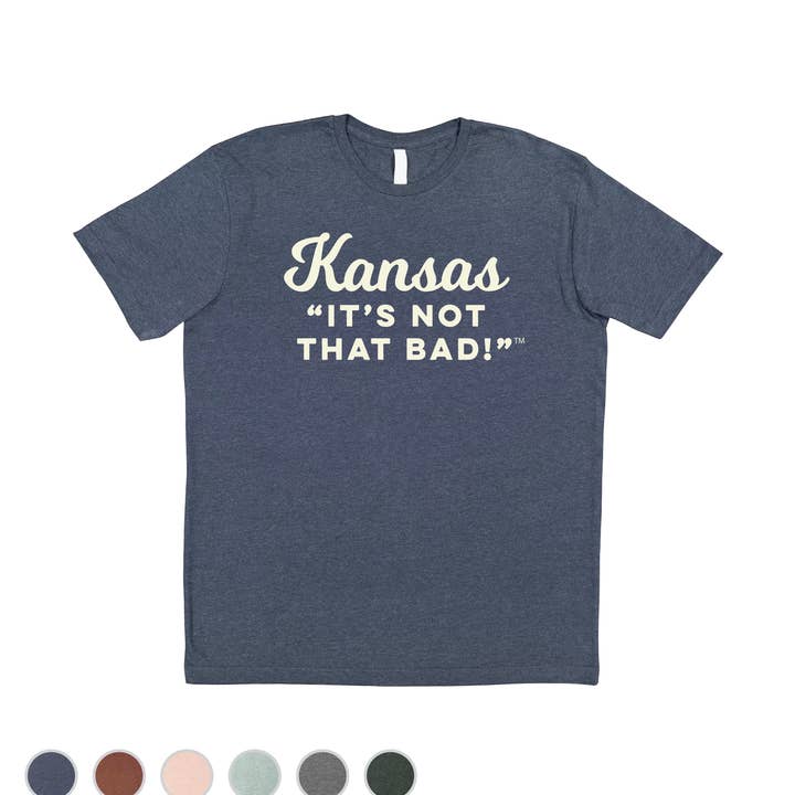 It's Not That Bad! Cream Imprint Customizable Tee Shirt for wholesale by Acme Local