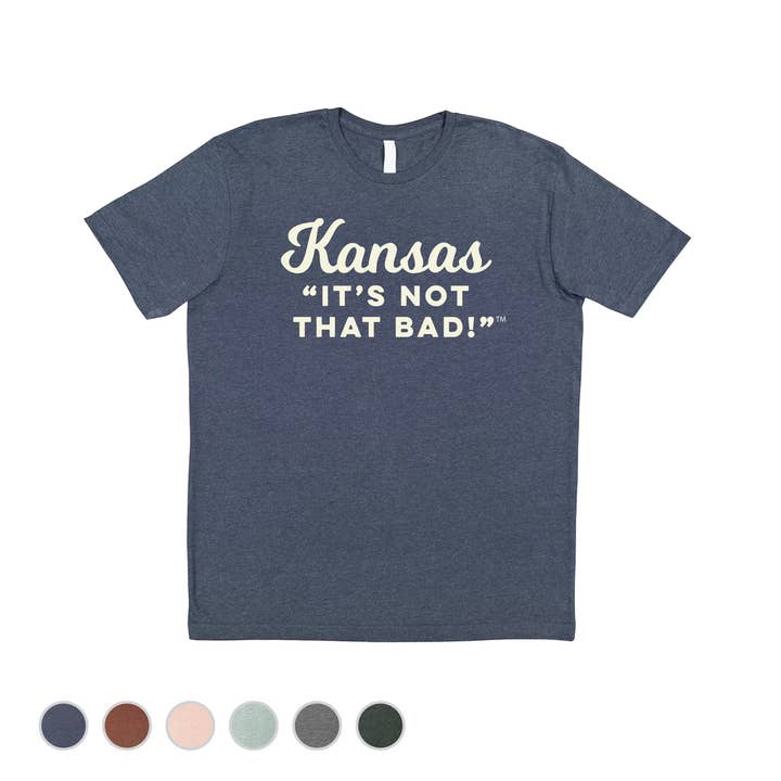 It's Not That Bad! Cream Imprint Customizable Tee Shirt for wholesale by Acme Local