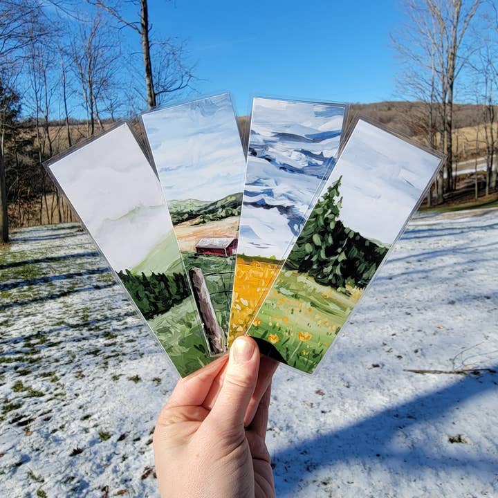 Marque-pages de paysage rustique pour la vente par The Cranberry Finch