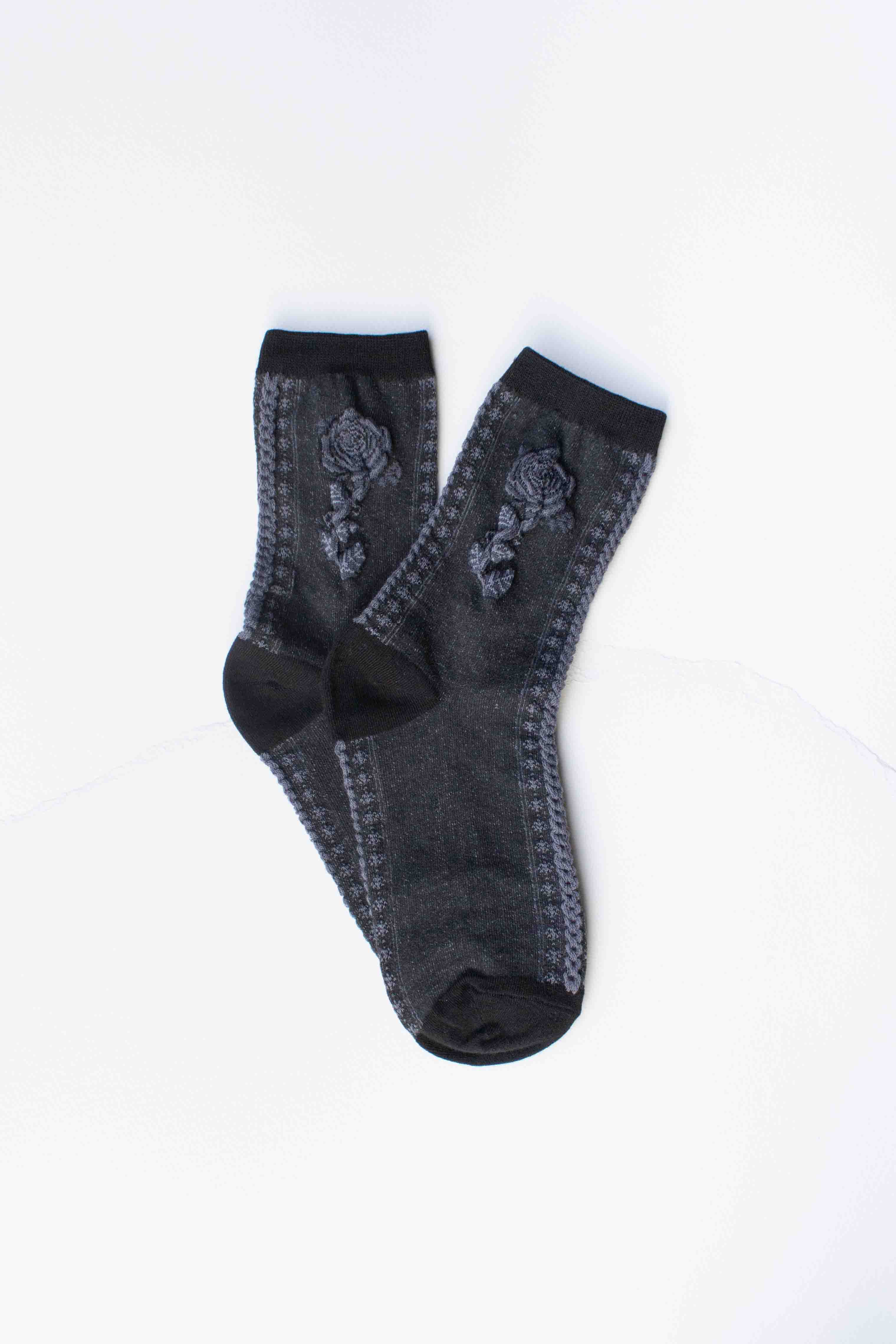 Tiepology - Wholesale Socks - Women's - Rose Cotton Blend Socks
