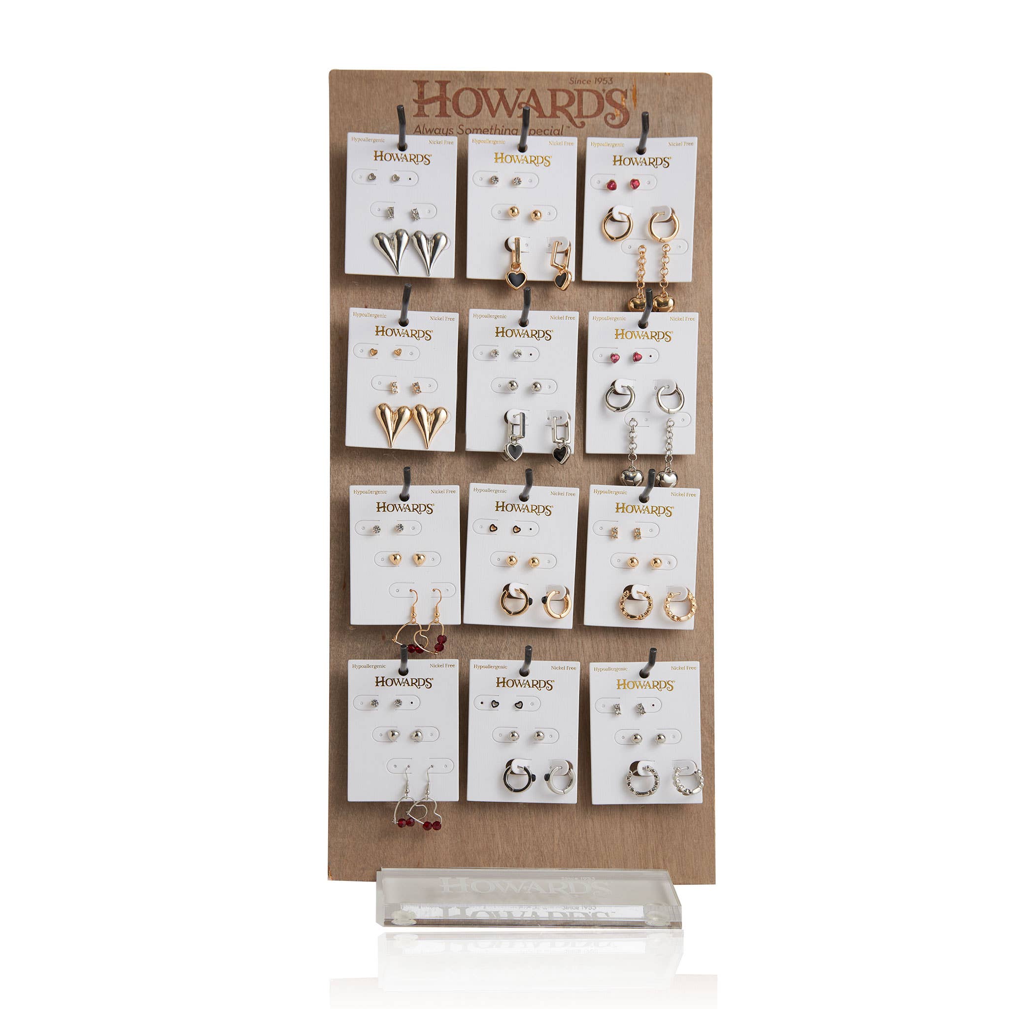 Howard's - Wholesale Jewelry Set - Earring Trio with Display Mina Heart 24 Piece Set0