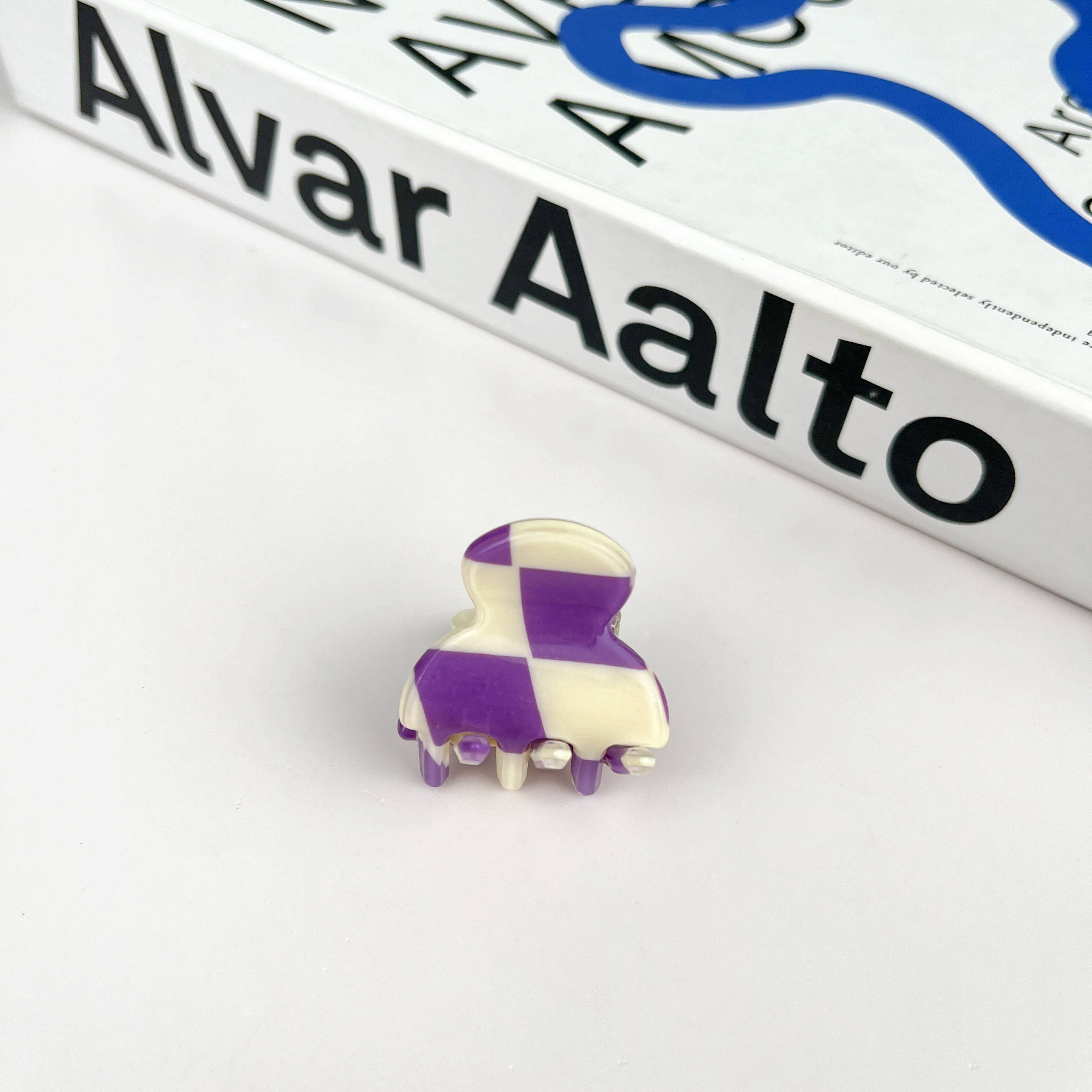 TheDivaSoap - Venta al por mayor Horquilla para el pelo - Mujer - Minipinza en forma de garra en forma de tablero de ajedrez7