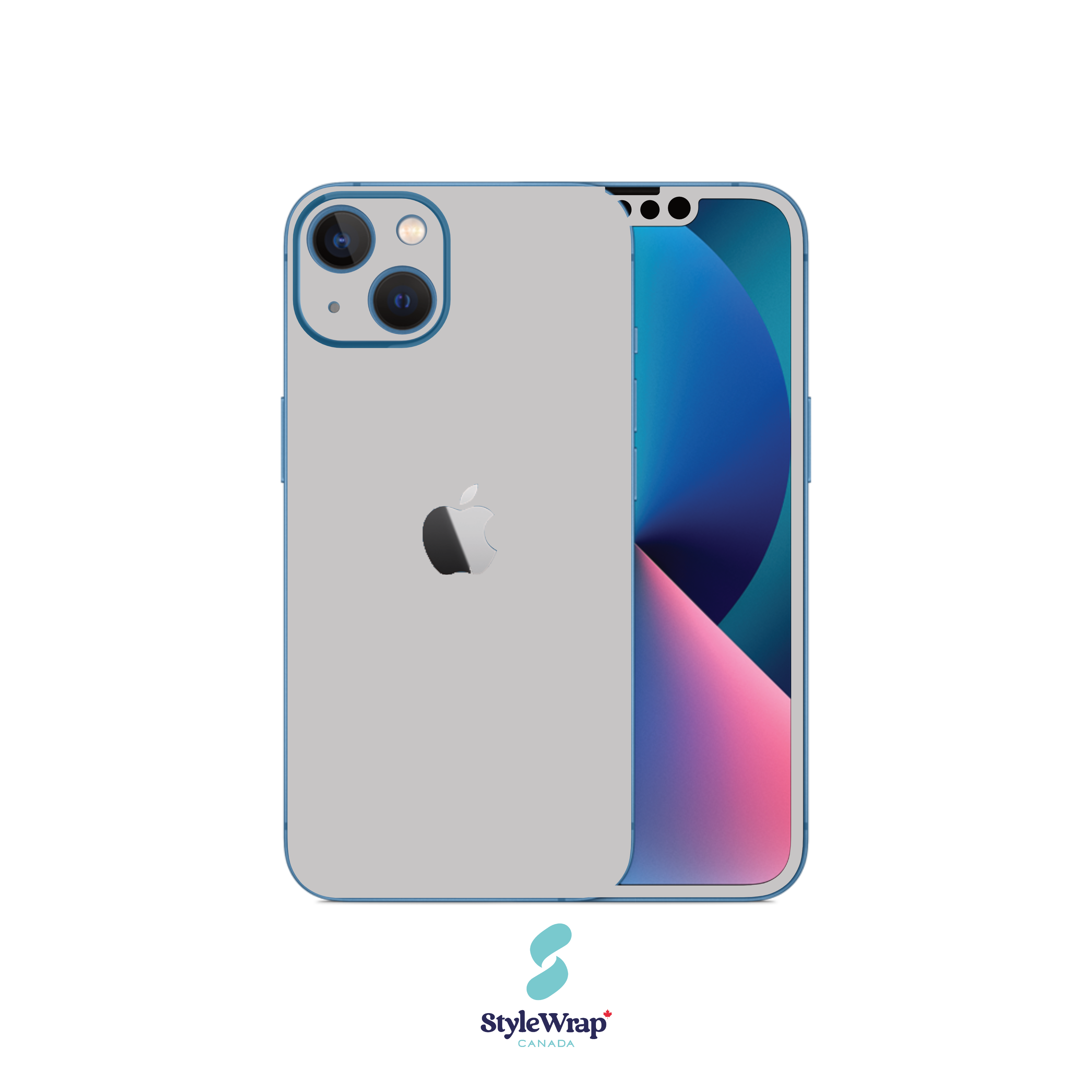 StyleWrap - Vente Coque de téléphone – unisexe - Film de protection gris pour iPhone8