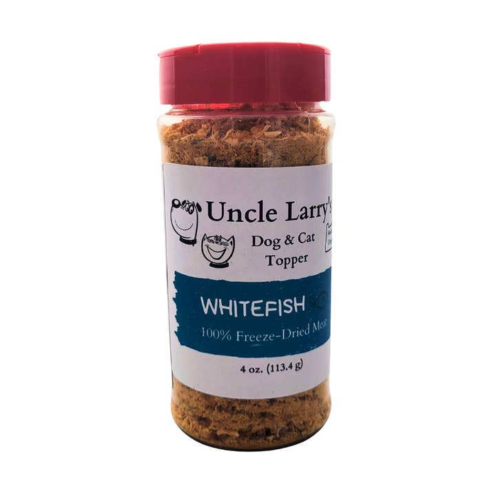 Whitefish Topper 4 oz for wholesale by Uncle Larry's Treats