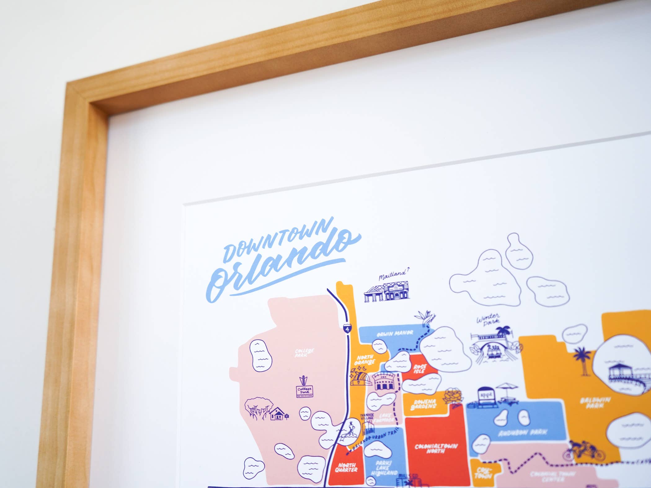 Little Known Goods - Wholesale Map - Orlando Florida Downtown Map1