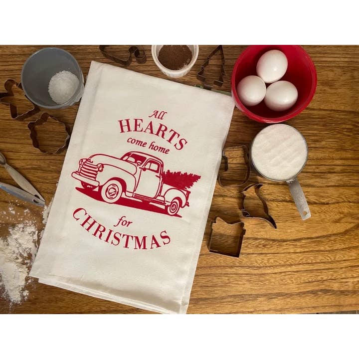 All Hearts Come Home for Christmas with Vintage Truck & .. for wholesale by Bewilderberries