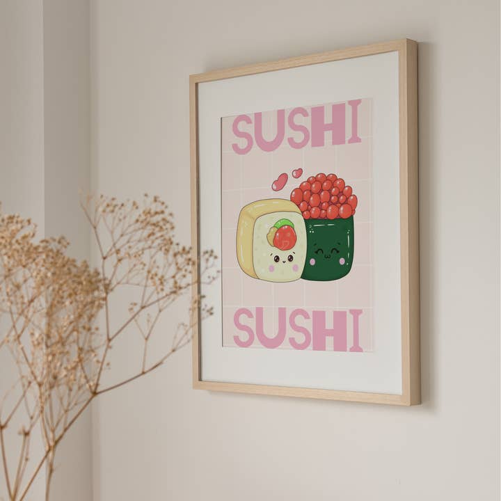 LXR CREATE – wholesale Art print – Sushi Kawaii Print1