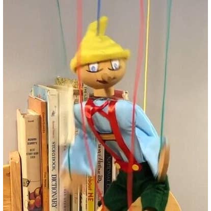 Fish River Crafts - Wholesale Puppet - Kids & Baby - Animated Pinocchio- A Marionette Wooden Action Toy