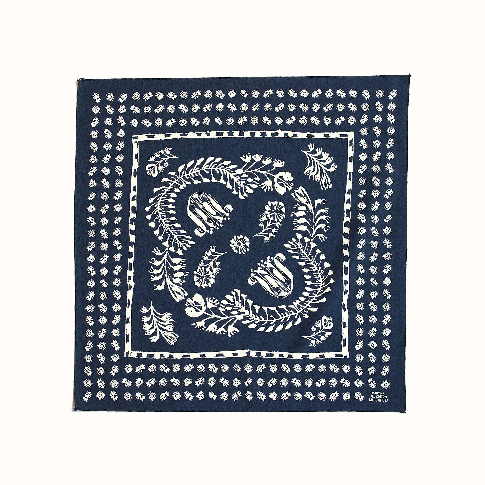 Abracadana – wholesale Bandana – Unisex – Navy Floral Bandana3