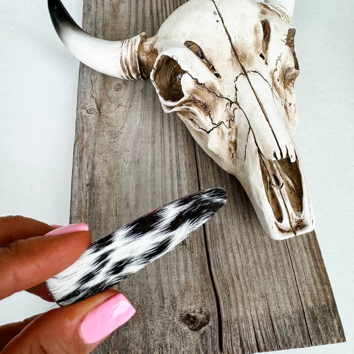 Boho Ranch Shop - Wholesale Barrette - Women's - Western Hair On Cowhide Hair Clip Barrette11