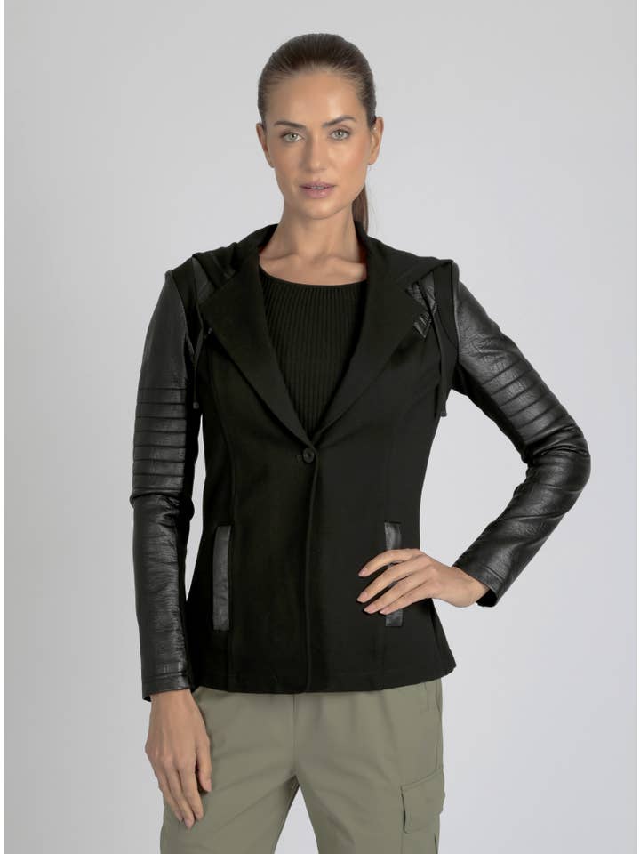 Svart Kavaj med huva - Svart för wholesale på Faire7