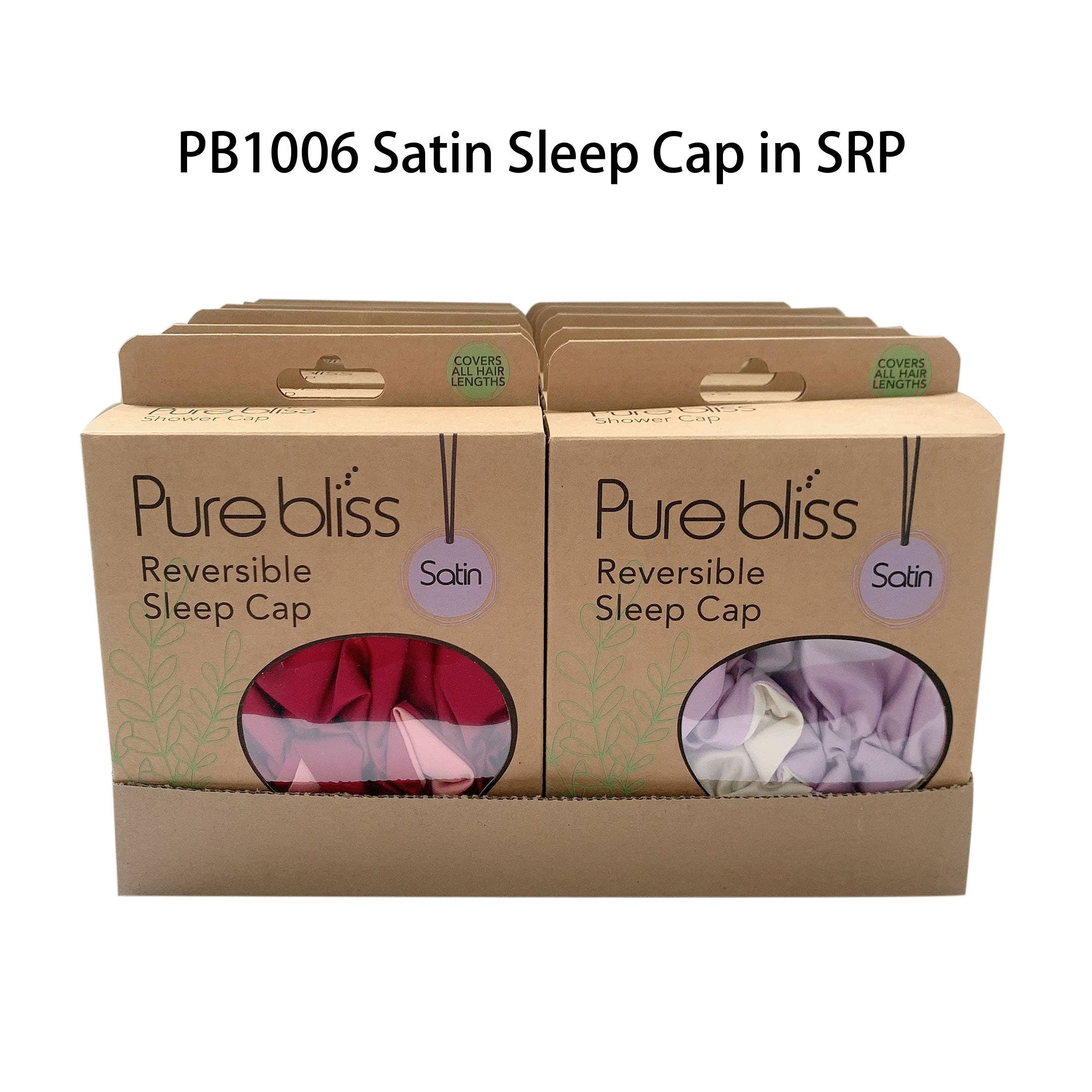 Max-Link Solutions Ltd – wholesale Sleep cap / bonnet – women's – Pure Bliss Premium Satin Reversible Sleep Cap4