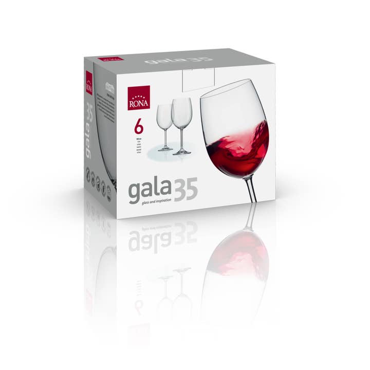RONA - Wholesale Wine Glass - RONA Gala 35 Wine Glass | 13 oz. | Set of 6
