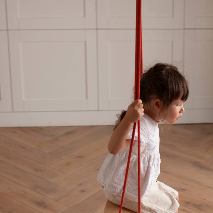 Babai – Großhandel Holzspielzeug – Kinder – Babai Kinder-Holzschaukel mit Baumwollseil21