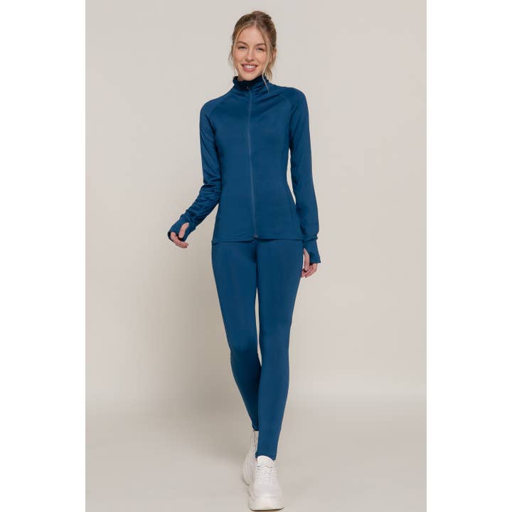 HiteJeans - Wholesale Activewear Set - Women's - Active Zip Up Jacket Legging Set7