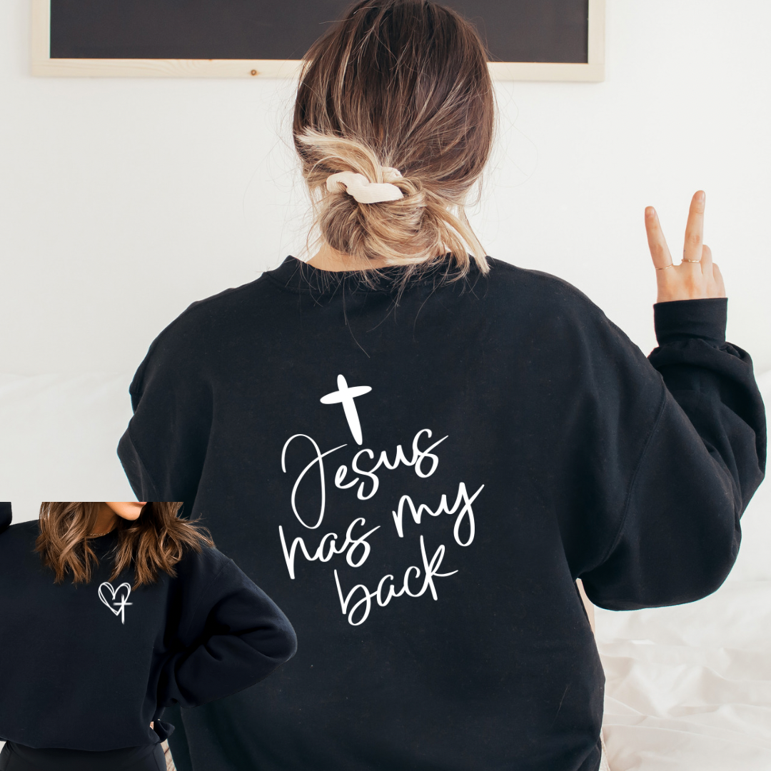 JOCOink - Wholesale Graphic Sweatshirt - Women's - Jesus has your back2