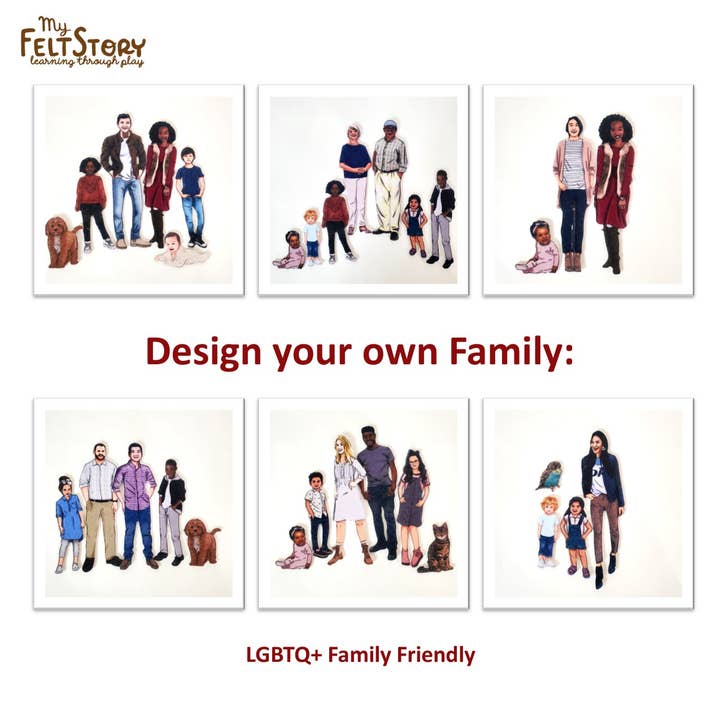 My Felt Story - Wholesale Toy Set - Kids - My Felt Story Multicultural Family Felt Set6