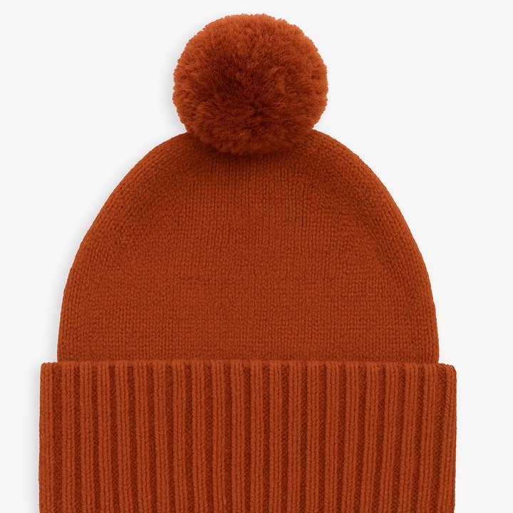 baby luno 100% Cotton Knit Beanie - Rust and other Purchase Wholesale super bulky crochet beanie pattern. Free Returns & Net 60 Terms on Faire trending on Faire.