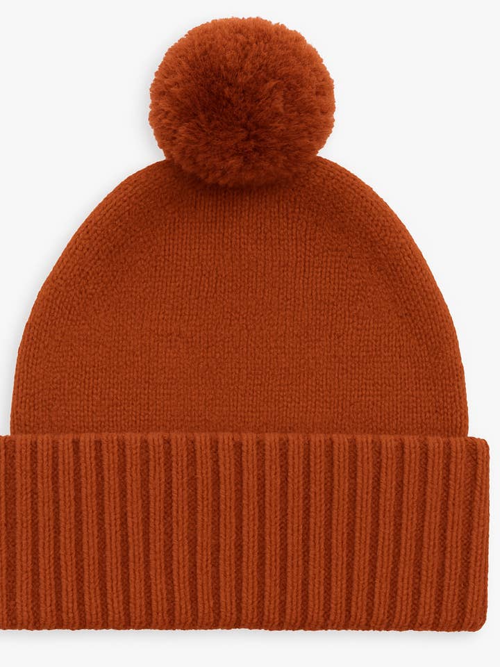 baby luno 100% Cotton Knit Beanie - Rust for wholesale by baby luno