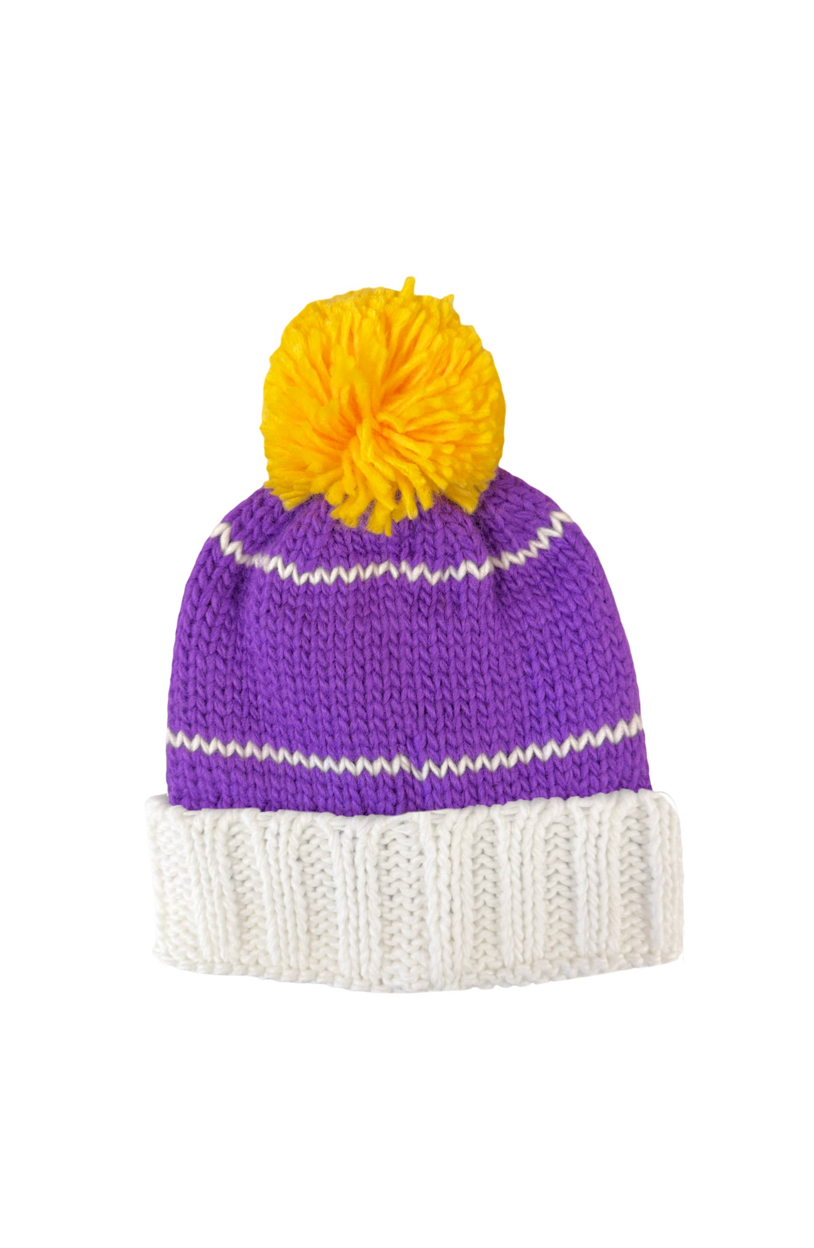 Bits & Bows - Wholesale Kids Hat - Kids - LSU® Tigers Bobble Hat (Baby, Toddler, Kid)1