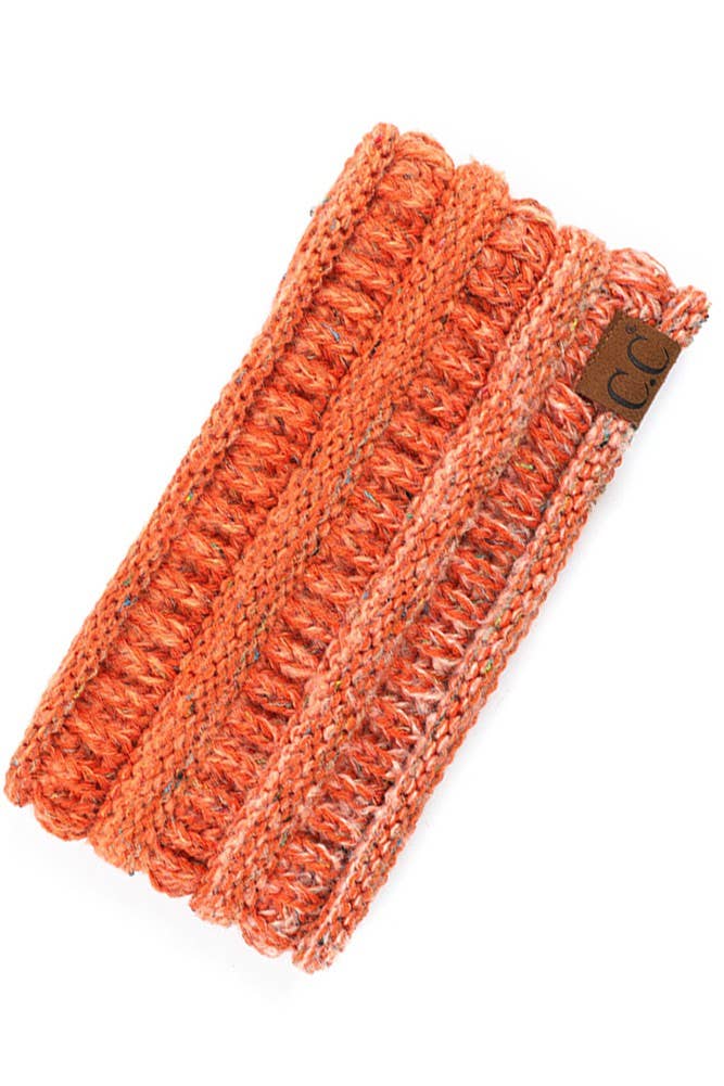 Hana - Wholesale Haarband - Dames - C.C Ombre geribbelde confetti gebreide paardenstaart hoofdband6