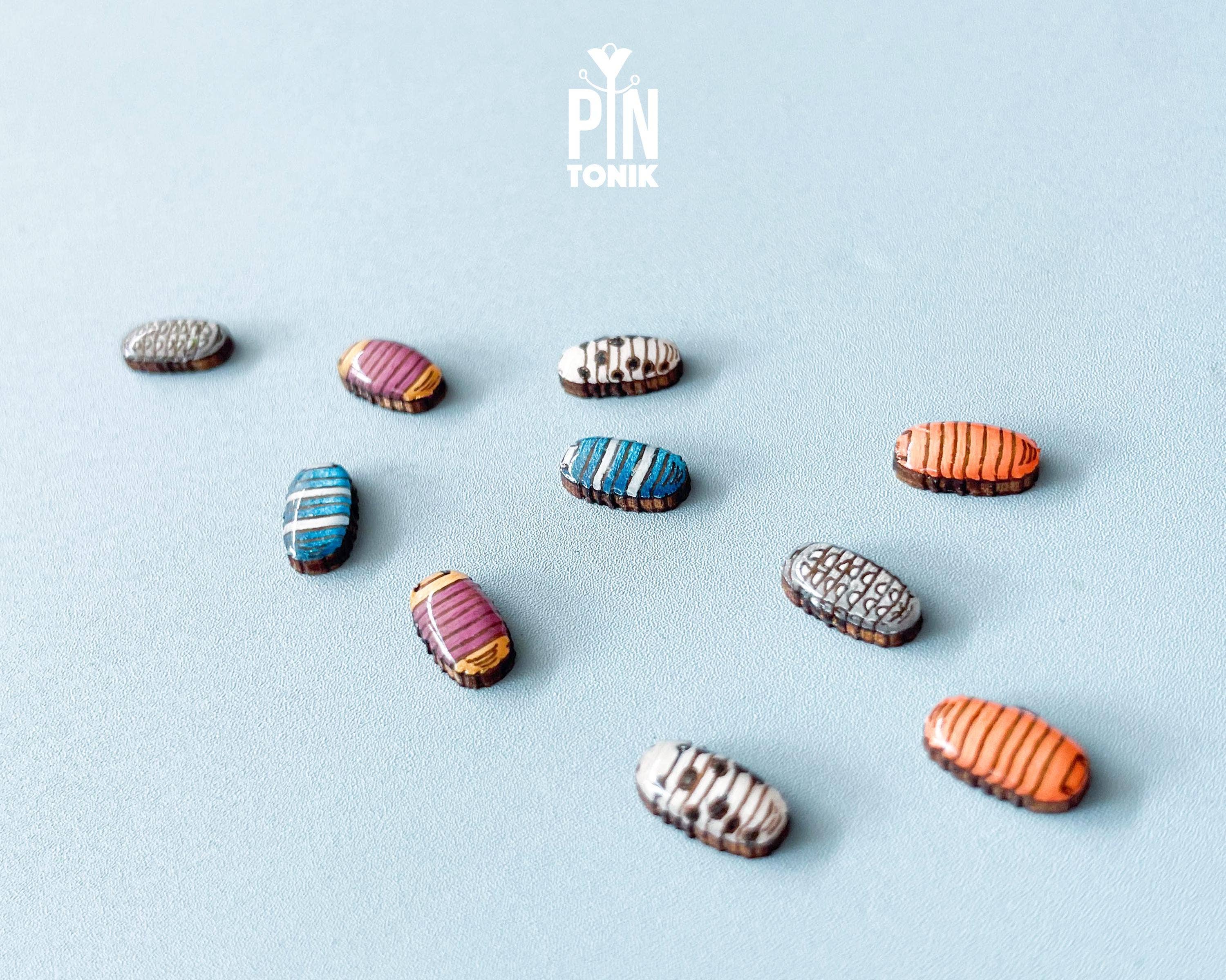 PinTonik - Wholesale Stud/Post Earrings - Isopod Earrings - Quirky Pill Bug Costume Jewelry8