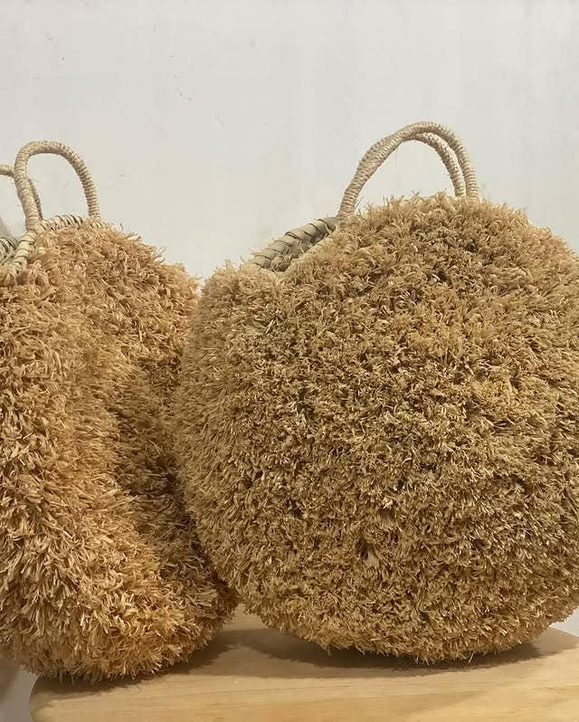 martitec - Venta al por mayor Bolsa de playa - Cesta grande redonda de mimbre natural con asas de rafia2