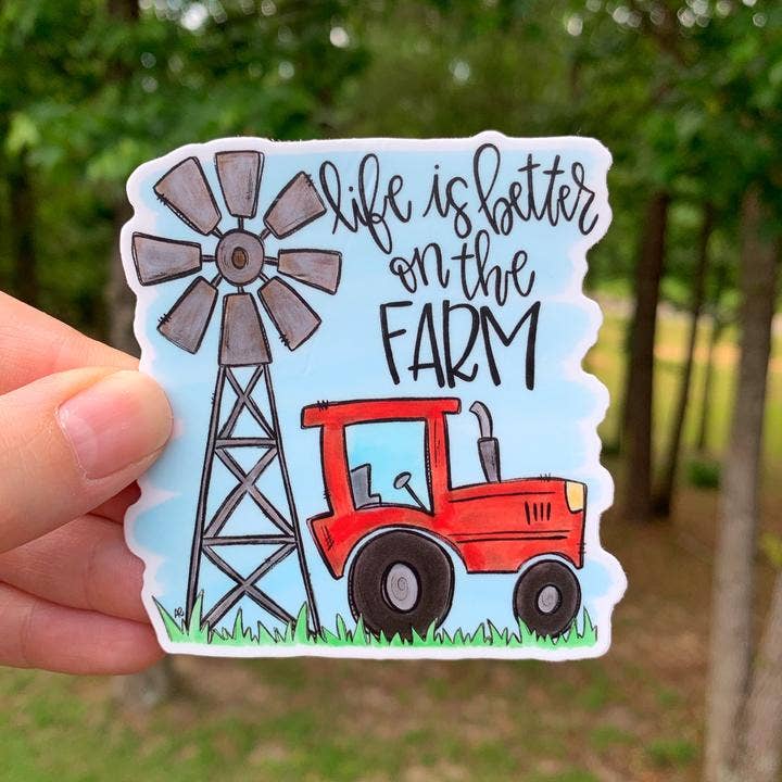 Painted Skies - Wholesale Sticker - Life Is Better On The Farm Sticker0