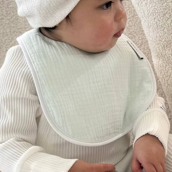 Waterproof Bib Classic - Mint for wholesale by Cleo & Bebe