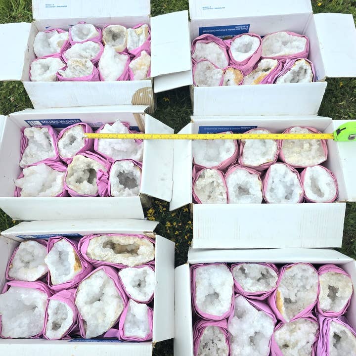 Distinction Crystals - Wholesale Spiritual Stone/Crystal - Large Quartz Geode Crystal Box Deal2