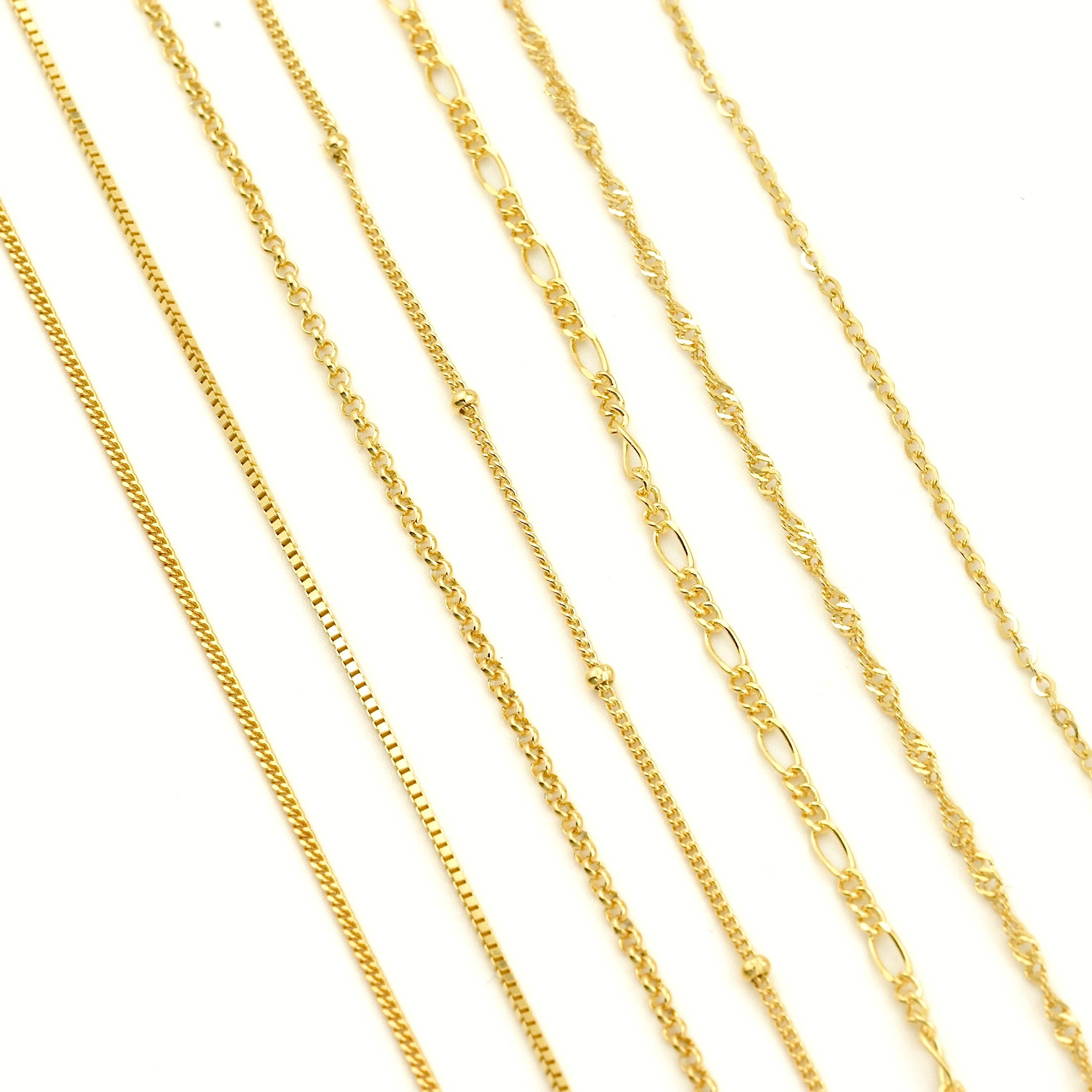 Blueyejewelry – Colar de elos e correntes por atacado – Colares delicados com correntes de prata 92511