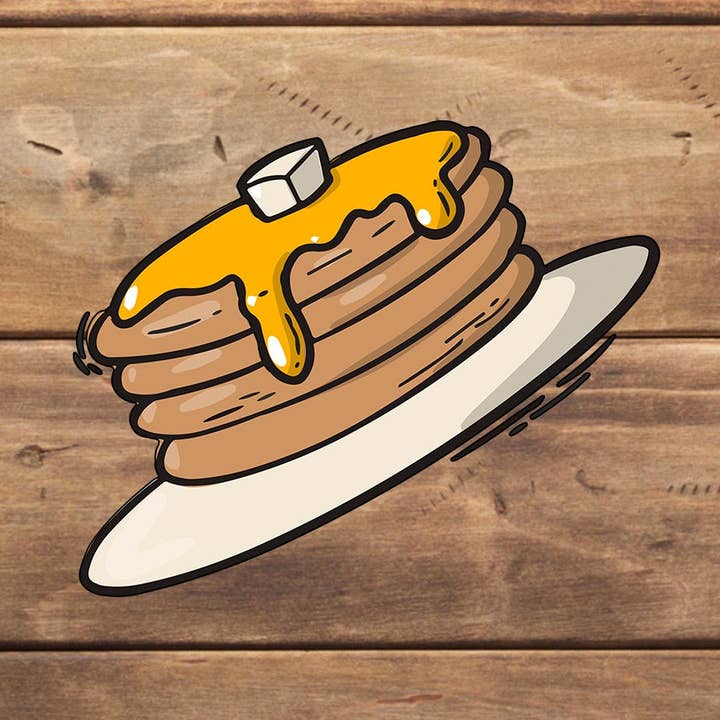 Pandekage Sticker for engroshandel hos C3DAR Design