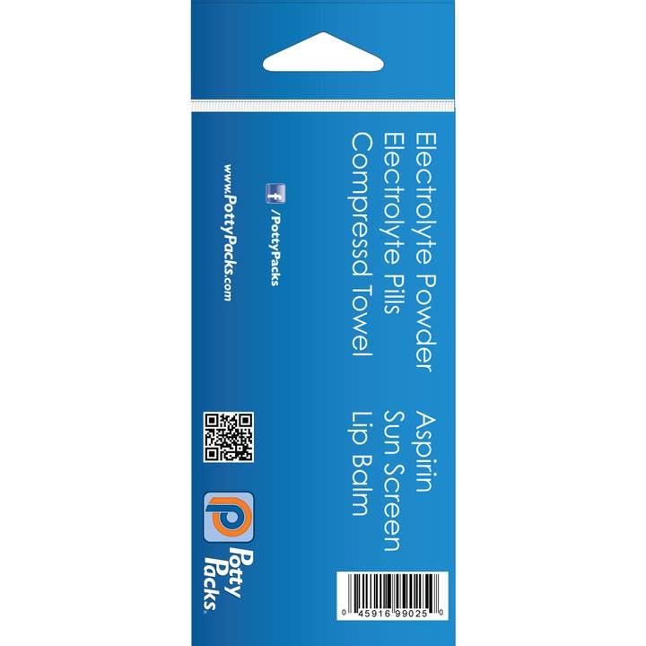 Potty Packs - Wholesale First aid kit - Hydration Pack: Electrolyte, face wipes, and lip balm to go.1