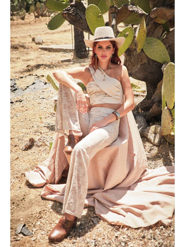 Blue B - Wholesale Pants - Women's - 23781P Floral Lace Western Stitch Inner Short Flare Pants15