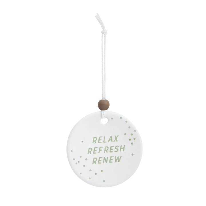 Relax Refresh Renew Oil Diffuser Ornament for wholesale by DEMDACO