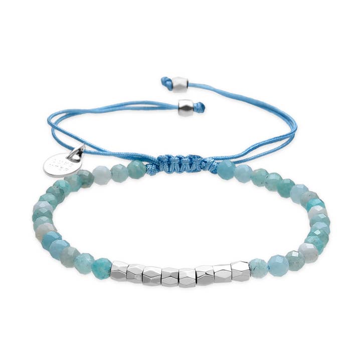 Bracciale Luxenter finitura argento e Amazonite - Likah per la vendita all'ingrosso da parte di Luxenter