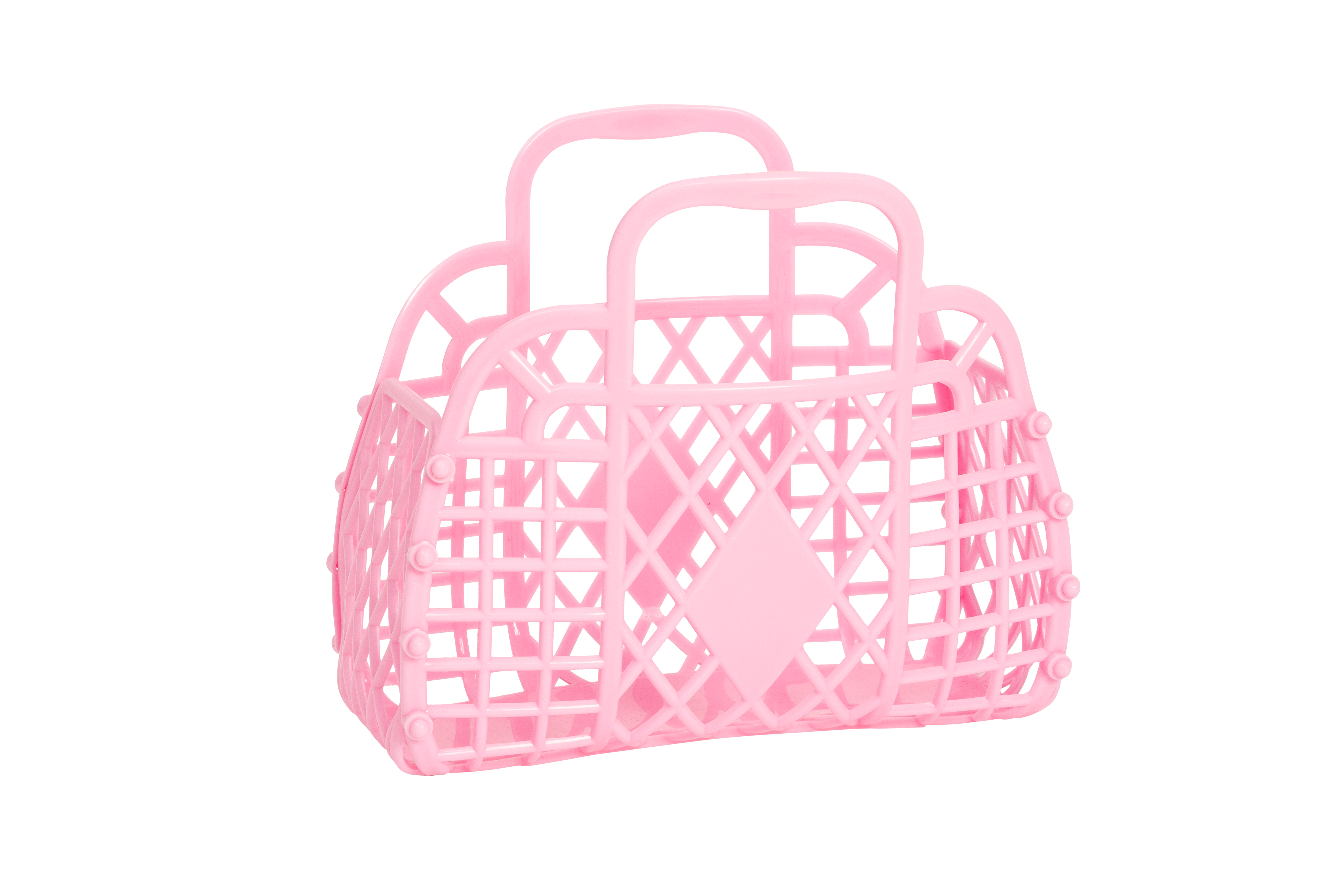 Sun Jellies - Venta al por mayor Bolsa/caja de detalles de fiesta - Pequeño bolso retro tipo cesta de gelatina - Mini3