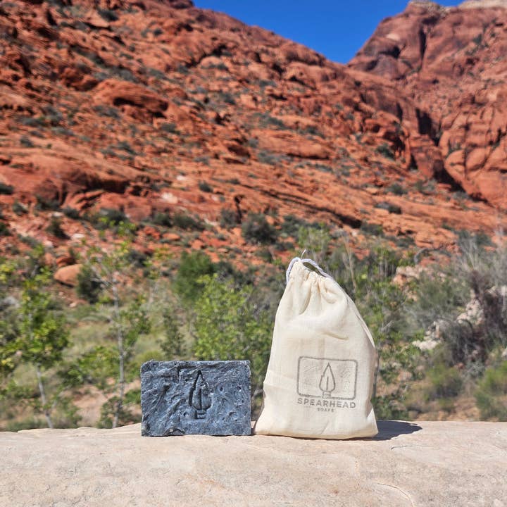 Stone & Spear - Wholesale Bar Soap - Charcoal Tallow Soap0